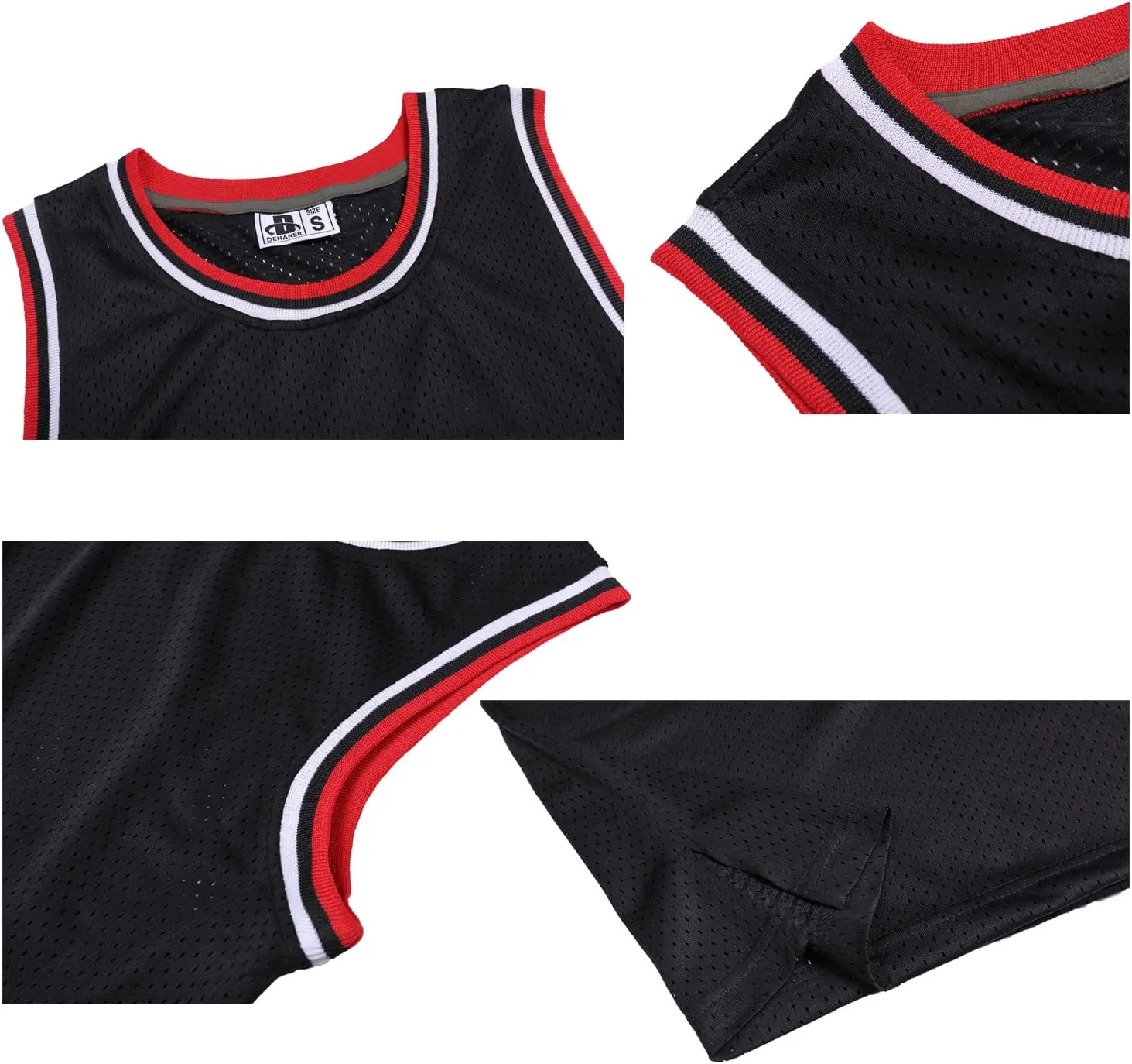 3 Pack Men's Blank Basketball Jerseys Mesh Performance Athletic Team Sports Uniforms Bulk Shirts