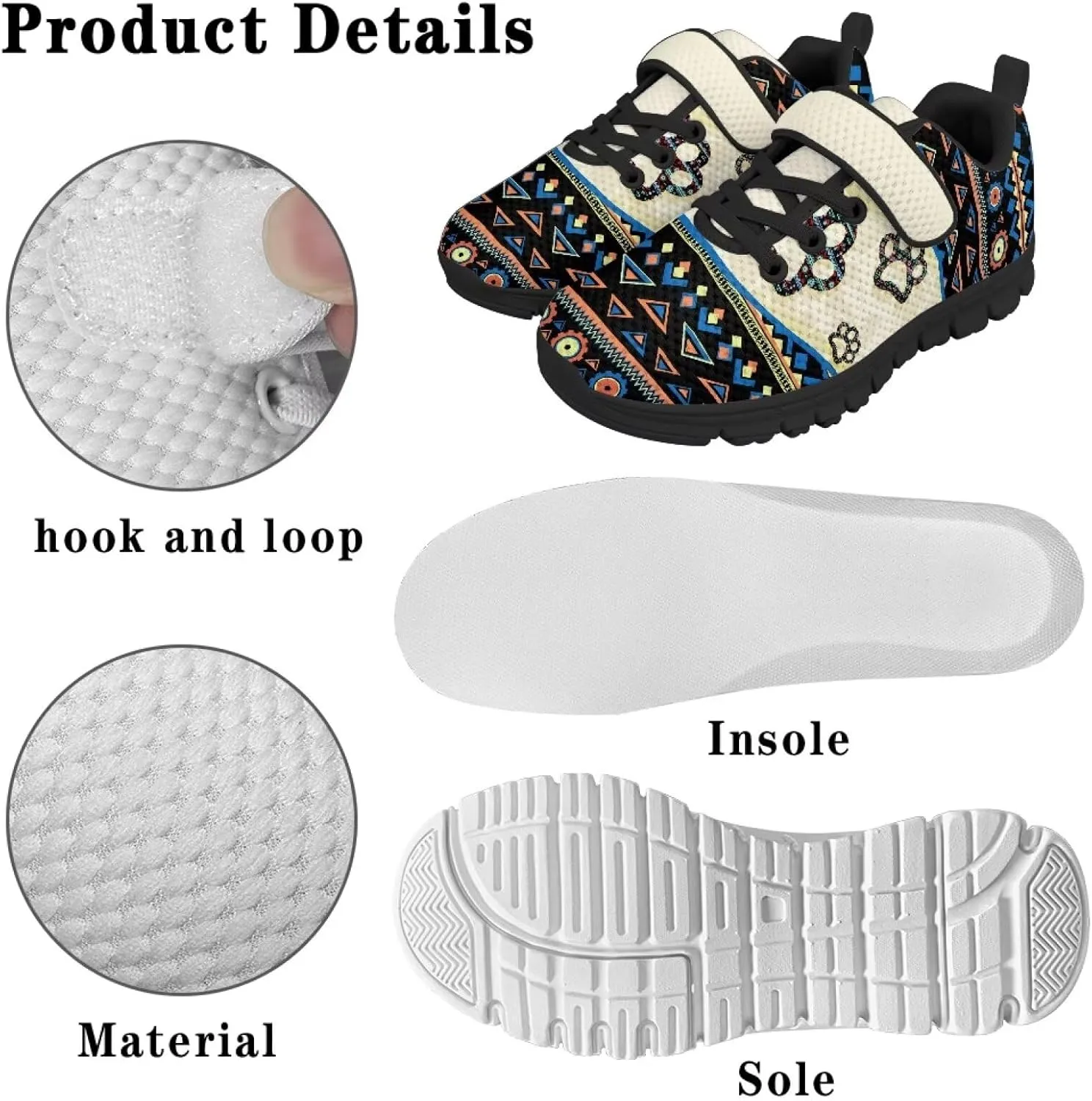 Boys Tennis Shoes Breathable Kids Sneakers for Running Walking