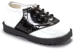 Childrens Saddle Shoe 4 Colors Available (Infant/Toddler) Adorable Black Navy Brown Pink Patent
