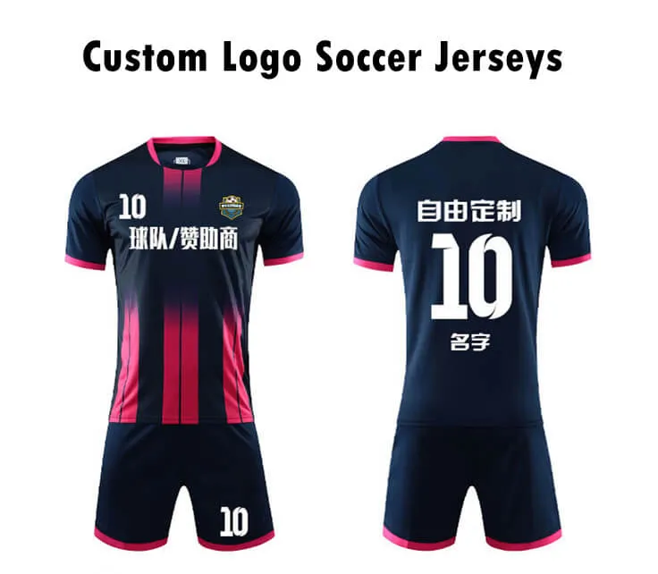 Classic Stripes Soccer Uniforms with Custom Design