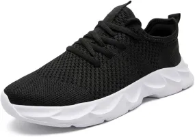 EGMPDA Men's Tennis Shoes Walking Lightweight Breathable Fashion Sneakers Non Slip Workout Gym Shoes for Running