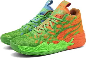 Exusiai Mens High Top Basketball Shoes Fashion Breathable Non Slip Outdoor Sneakers Comfortable Cushioning Athletic