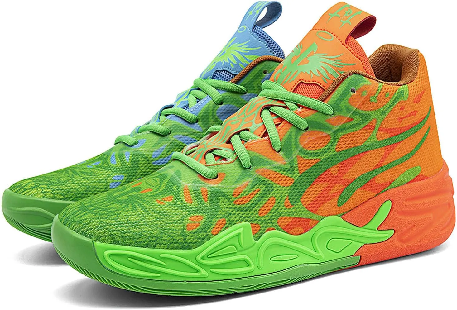 Exusiai Mens High Top Basketball Shoes Fashion Breathable Non Slip Outdoor Sneakers Comfortable Cushioning Athletic