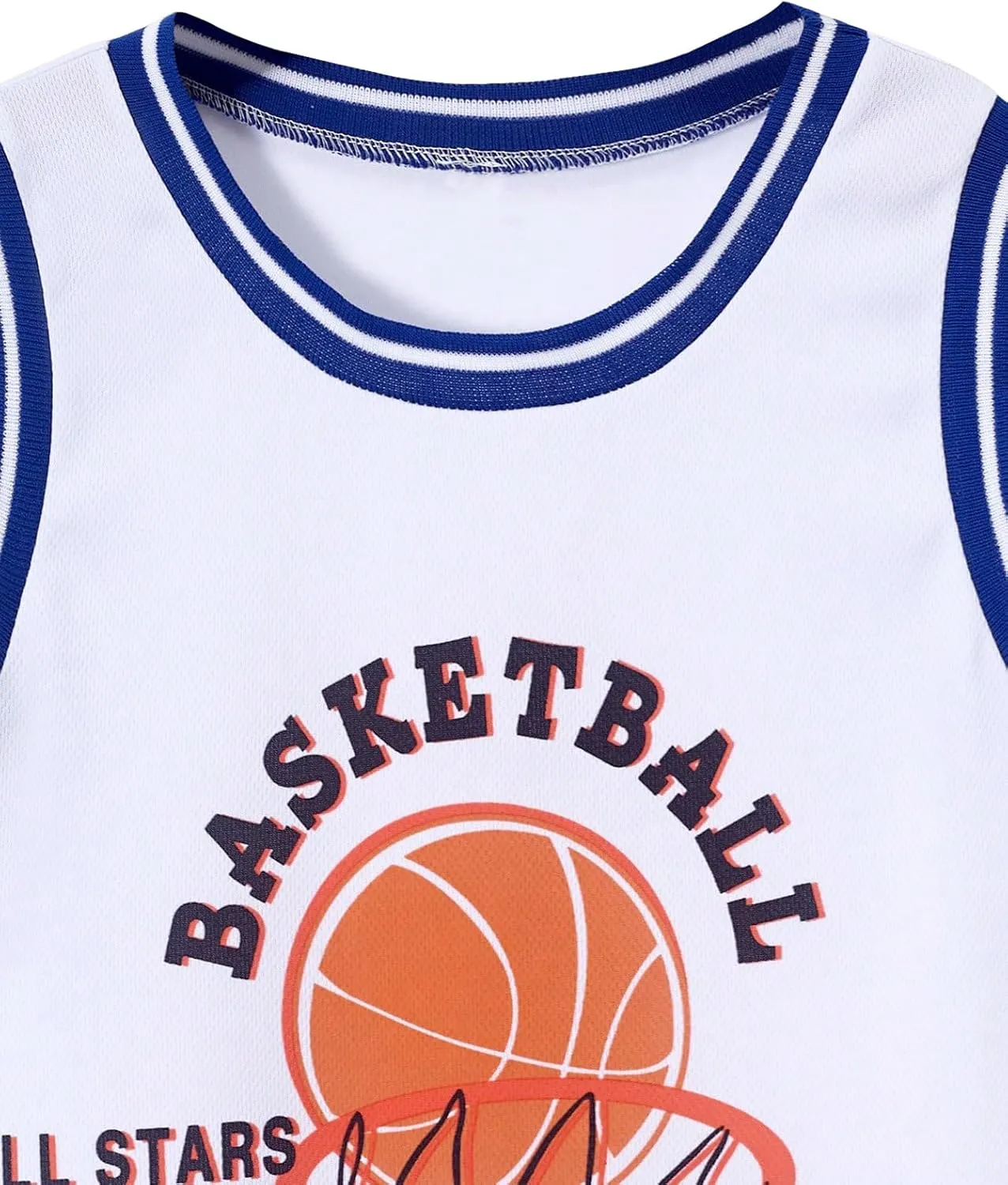 Floerns Boy's 2 Piece Outfit Basketball Performance Tank Top with Sports Shorts