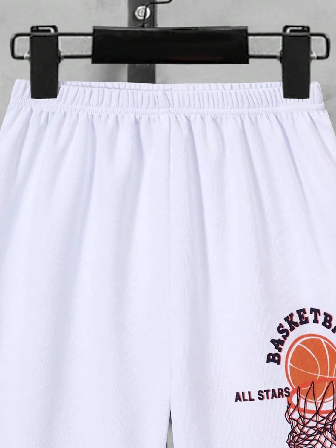 Floerns Boy's 2 Piece Outfit Basketball Performance Tank Top with Sports Shorts
