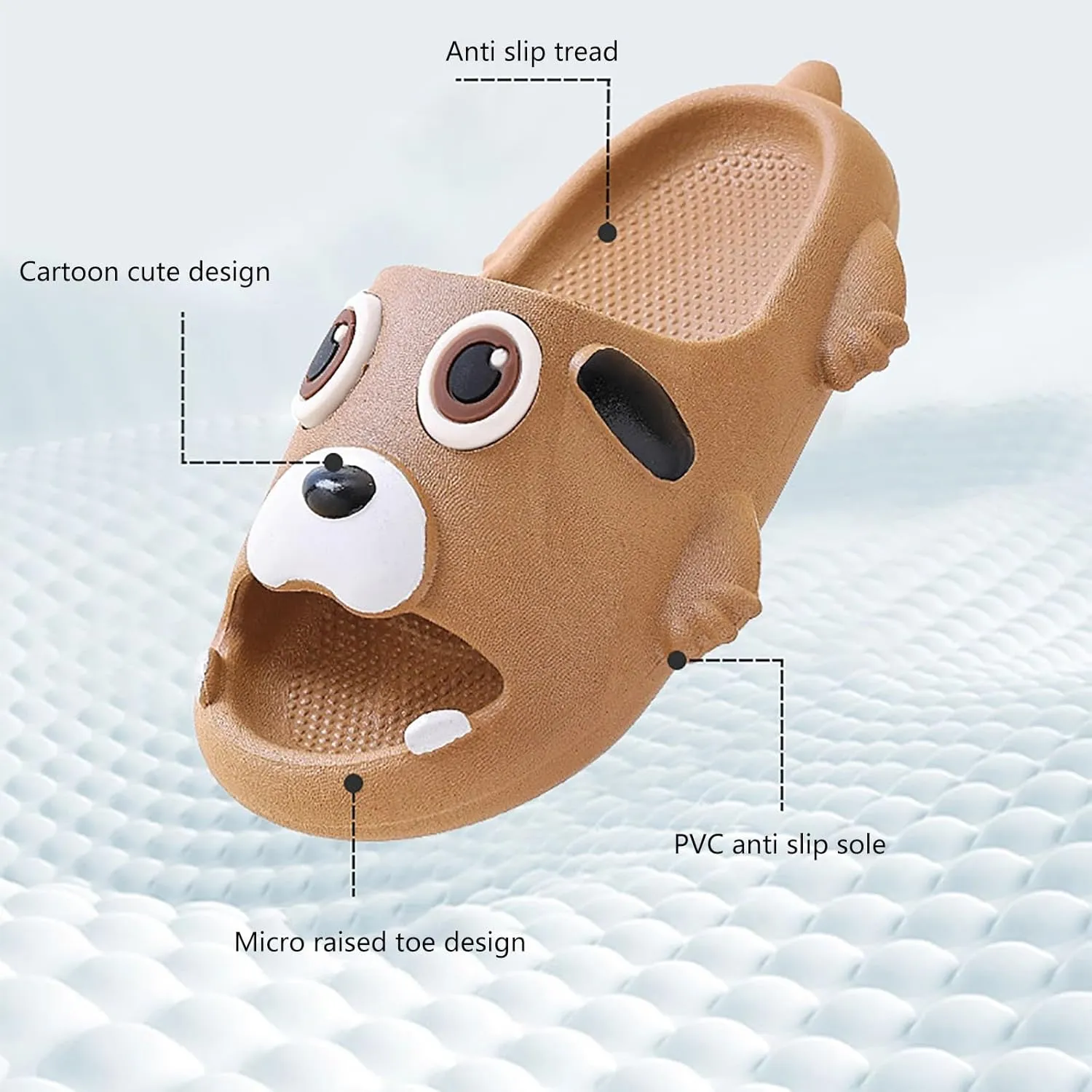 Girls Boys Slippers Kids Toddler Cute Dog Open Toe Slippers Boys Girls Summer 𝐂artoon Indoor Outdoor Shoes