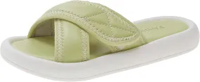 Girls Solid Color Sliders Open Toe Adjustable Flat Slippers Fashion Summer Slippers Non-Slip Slide Sandals Beach Shoes