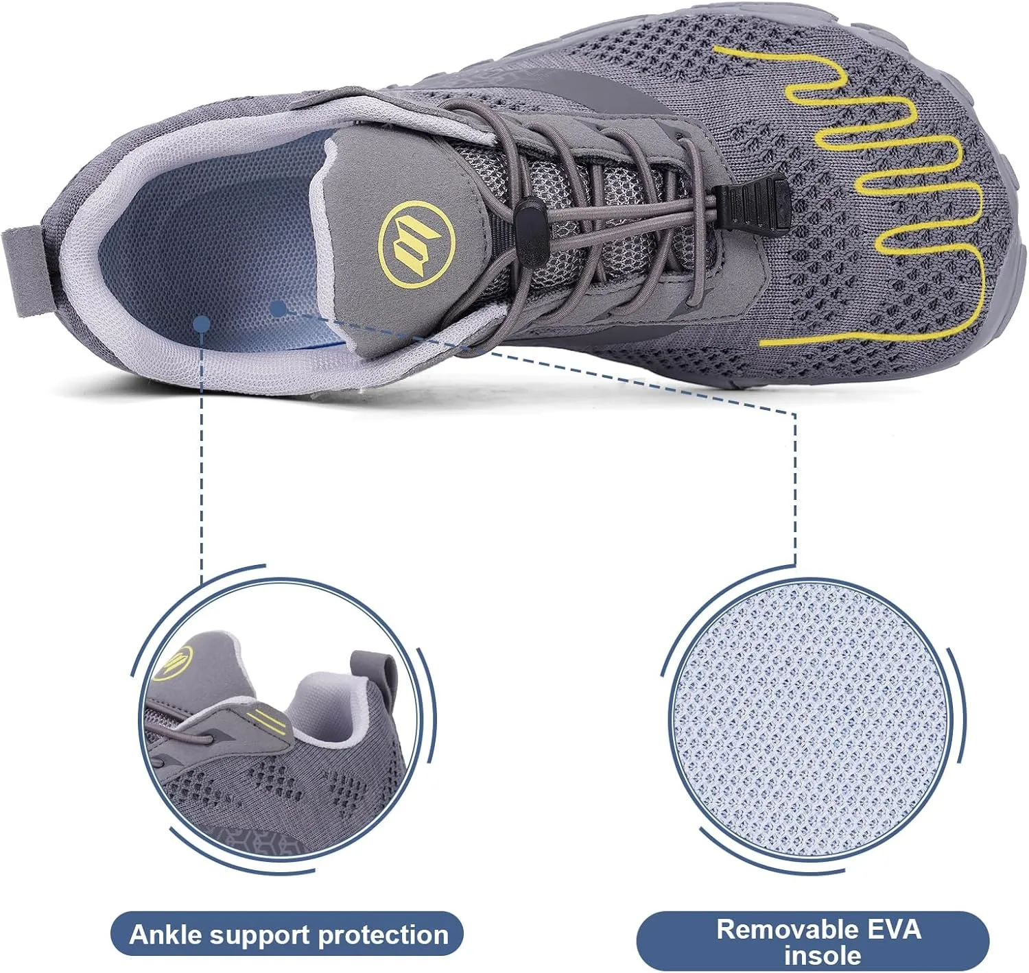Hike Barefoot Shoes Women Men Non-Slip Healthy Barefoot Shoes Womens Mens Breathable Fashion Trail Rnning Hiking Shoe Womens Mens Wide Toe Zero Drop Shoe
