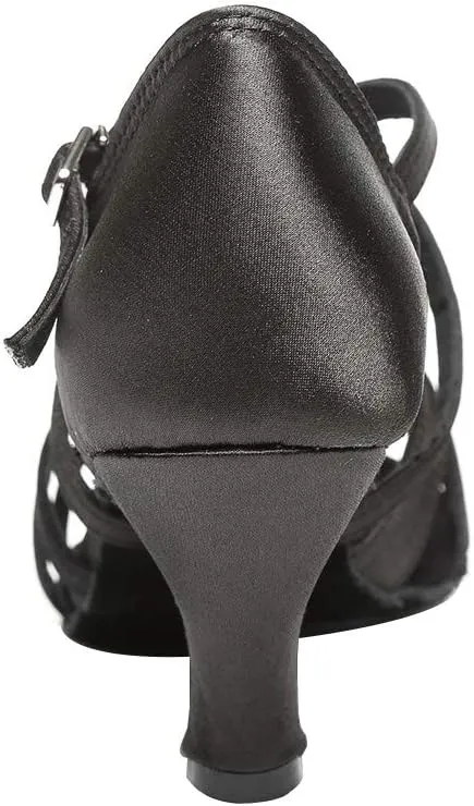 HIPPOSEUS Women's Professional Latin Dance Shoes Open Toe Ballroom Salsa Bachata Dance Performance Shoes,Model YCL