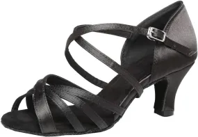 HIPPOSEUS Women's Professional Latin Dance Shoes Open Toe Ballroom Salsa Bachata Dance Performance Shoes,Model YCL
