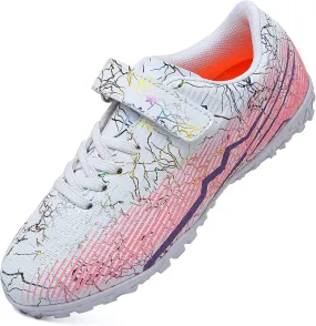 Kids Soccer Cleats - Boys & Girls Football & Baseball Cleats - Indoor & Outdoor Turf Soccer Shoes - High Top Futsal Shoes - Zapatos De Futbol Para Nios