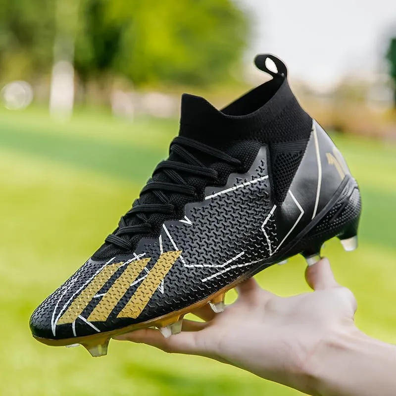 Kids Soccer Cleats Boys Girls Firm Ground Professional Athletic Outdoor Football Shoes