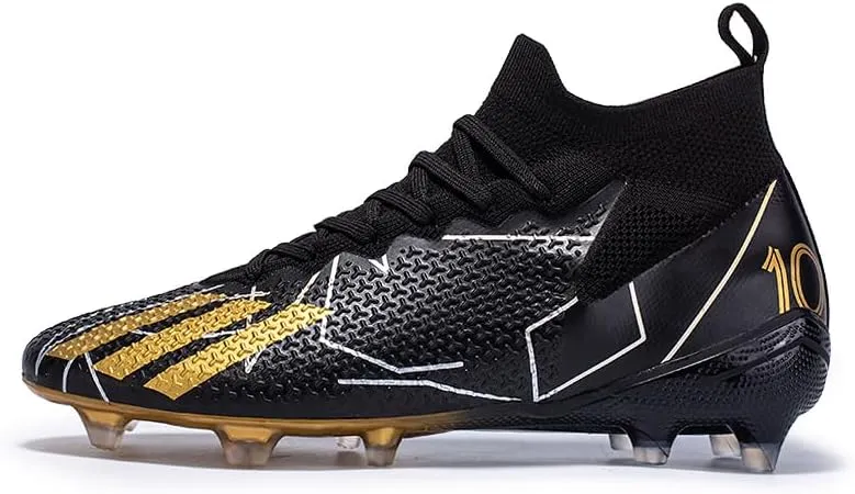 Kids Soccer Cleats Boys Girls Firm Ground Professional Athletic Outdoor Football Shoes