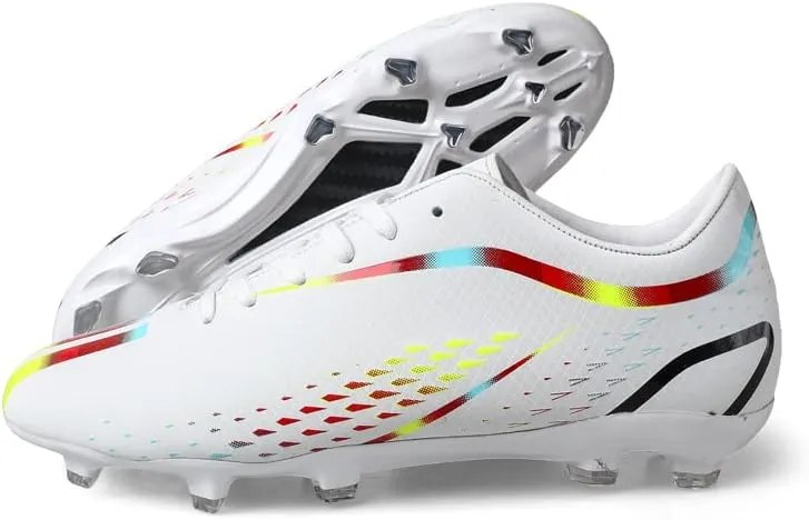 Men's Women's Firm Ground Soccer Cleats Outdoor/Indoor Boys Girls Professional Futsal Football Training Sneakers