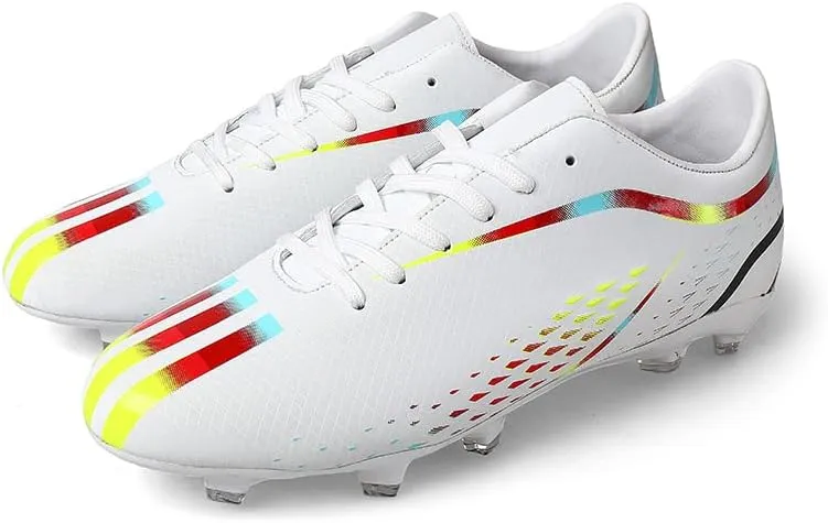 Men's Women's Firm Ground Soccer Cleats Outdoor/Indoor Boys Girls Professional Futsal Football Training Sneakers