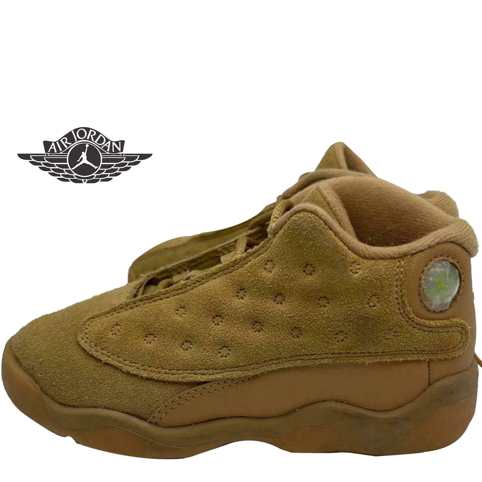 Nike Air Jordan Retro XIII 13 Wheat Gold Toddler Size 10C Shoes 414581-705