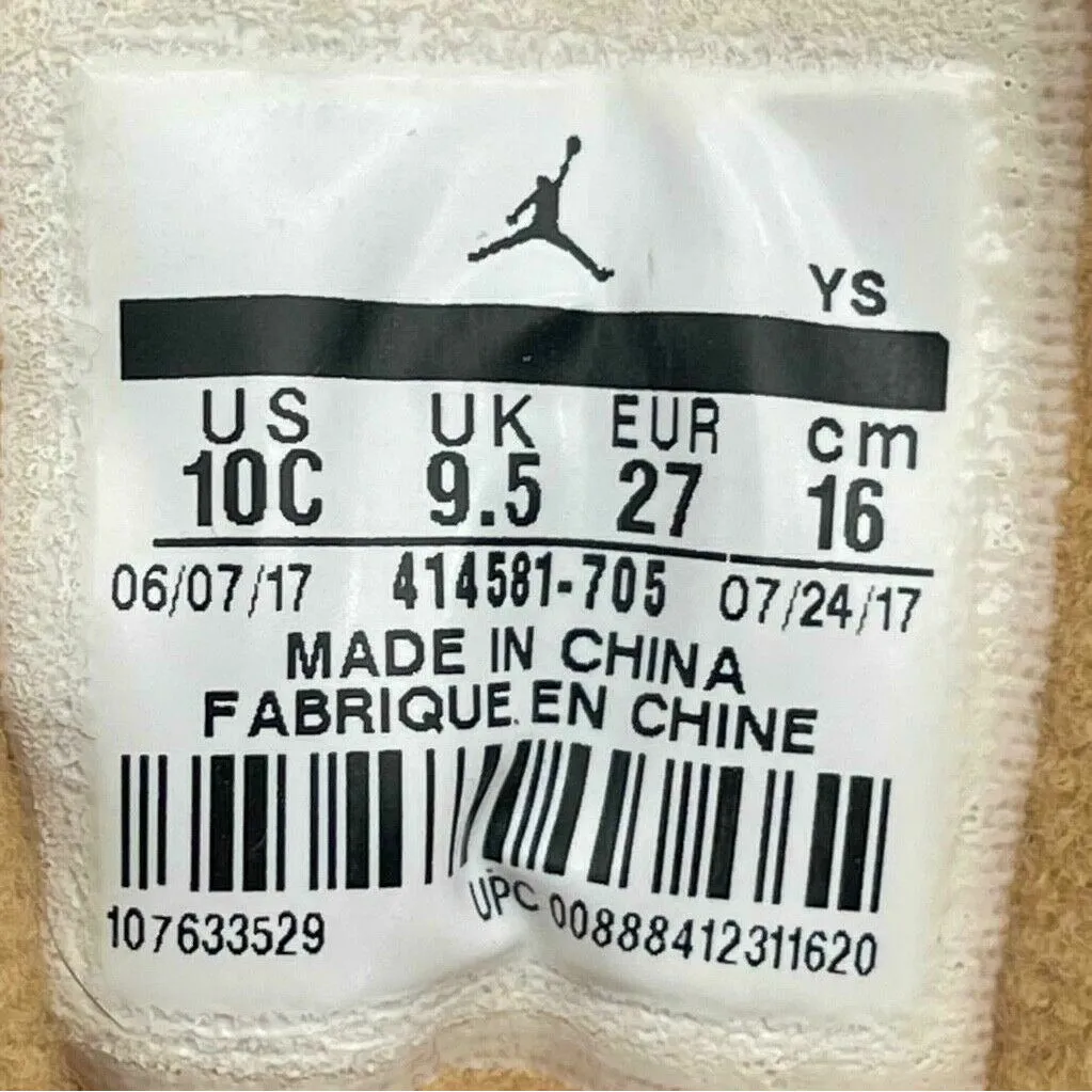 Nike Air Jordan Retro XIII 13 Wheat Gold Toddler Size 10C Shoes 414581-705