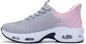 Quseek Women's Slip on Walking Shoes Comfortable Air Running Tennis Shoes Athletic Gym Workout Jogging Fashion Sneakers US 6-11