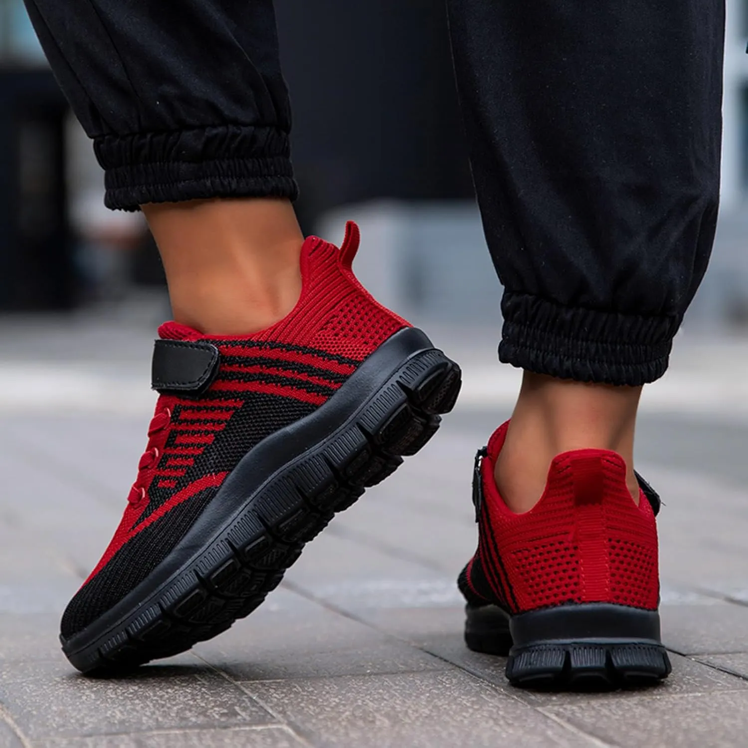 Sneakers for Girls Athletic Sport Lightweight Kids Running Shoes Breathable Strap Unisex for Little Kid Big Kid Non-Slip