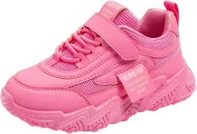 Sneakers for Girls Kids Tennis Non-Slip Athletic Running Walking Lightweight Lace Up Shoes Breathable Sport Outdoor Casual