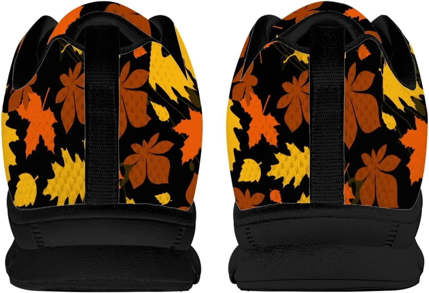 Wanyint Lightweight Sneakers for Running Walking Lace Up Black Sole Shoes