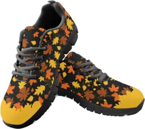 Wanyint Lightweight Sneakers for Running Walking Lace Up Black Sole Shoes