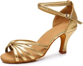 Women's Ballroom Shoe Girls Fashion Latin Dance Shoes Waltz Salsa Performance Dancing Sandals