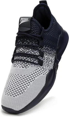 WYGRQBN Mens Tennis Gym Shoes Running Lightweight Breathable Shoes Casual Sneakers
