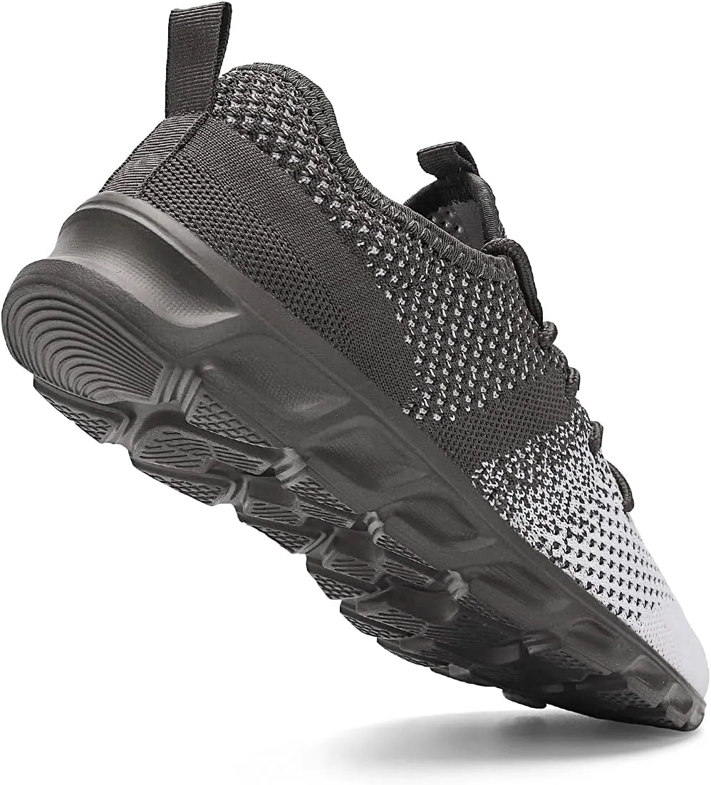 WYGRQBN Mens Tennis Gym Shoes Running Lightweight Breathable Shoes Casual Sneakers